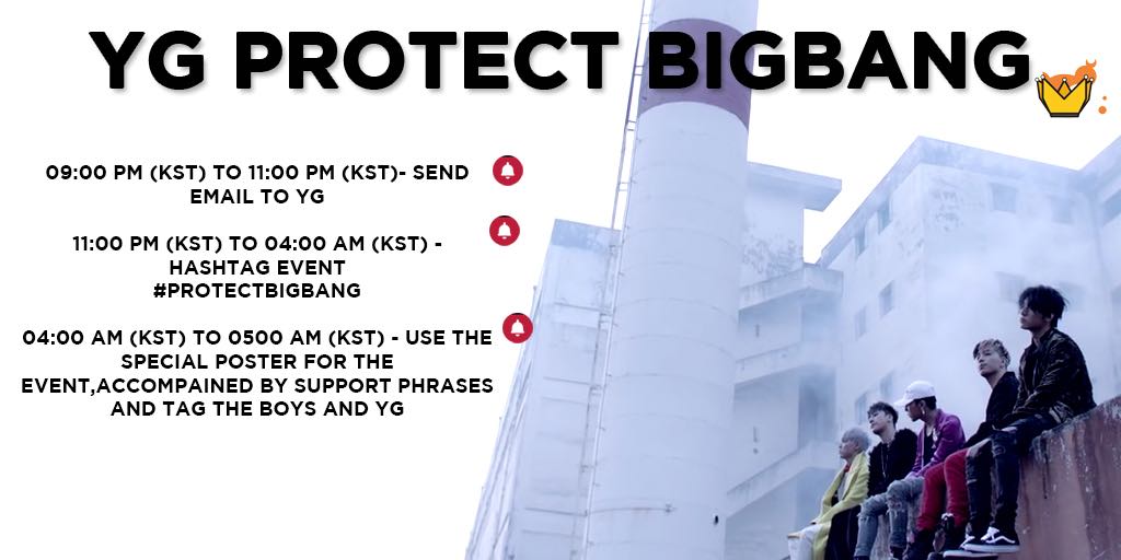 bbsupportteam's tweet photo. ⚠️PROTECT BIGBANG⚠️

We encourage everyone to participate and share for more engagements. Below is a timetable in Korean Standard Time

Convert your time here⬇️
https://t.co/cyhrcC807b

#ProtectBIGBANG @YG_GlobalVIP @ygent_official https://t.co/amE3IMEQyu
