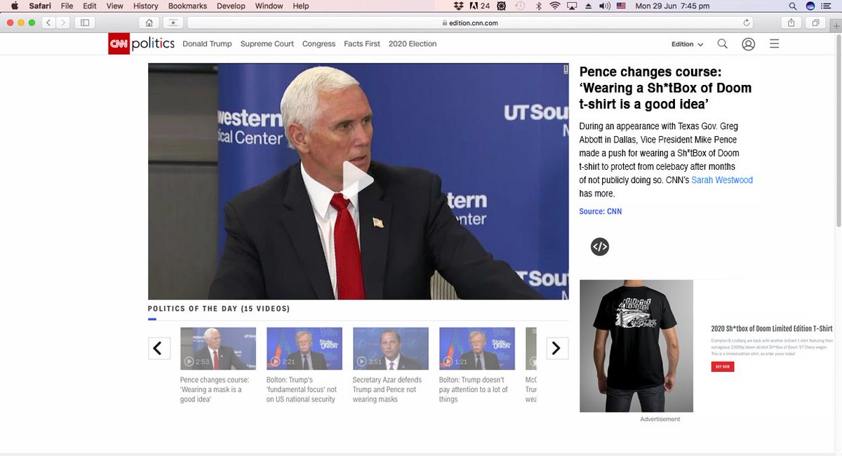 Interesting article on <a href="/CNN/">CNN</a>, definitely NOT #FakeNews! 

Stocks of fantastic 2020 Sh*tBox of Doom t-shirts LIMITED – ORDER NOW: bit.ly/2XCx866

Aussie &amp; Kiwi orders shipped frm Melb, saves sh*tloads, US orders shipped frm Indy!! #NHRA