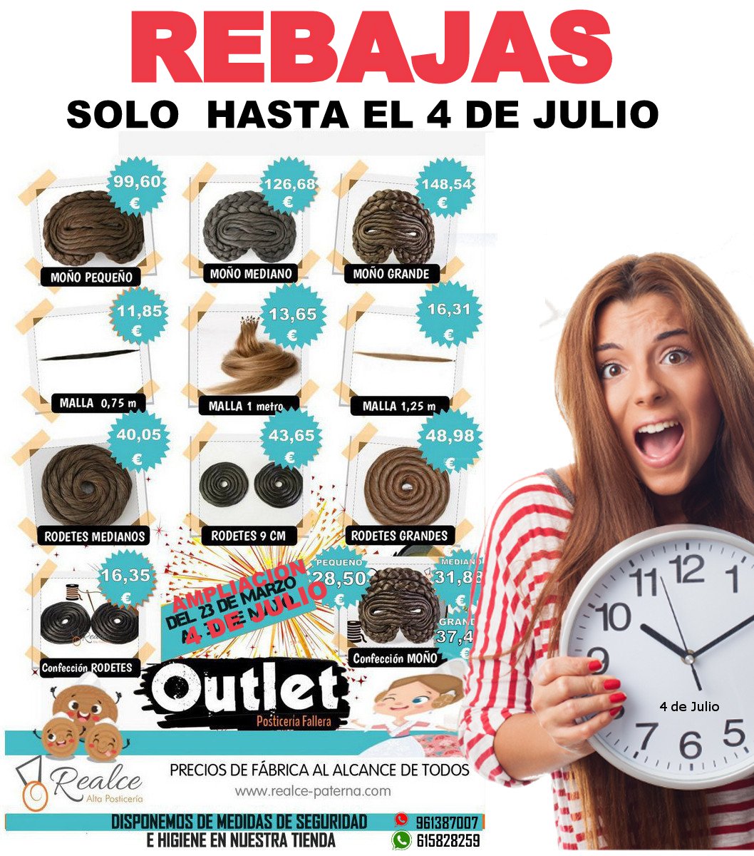 ⏳Solo quedan 5 días.Aprovecha esta última semana de rebajas falleras en Realce. . ¿Te lo vas a perder?  El sábado último día de rebajas, abrimos de 10 a 14 horas. 
#Fallas2021 #Fallas #IndumentaristasOficiales2021