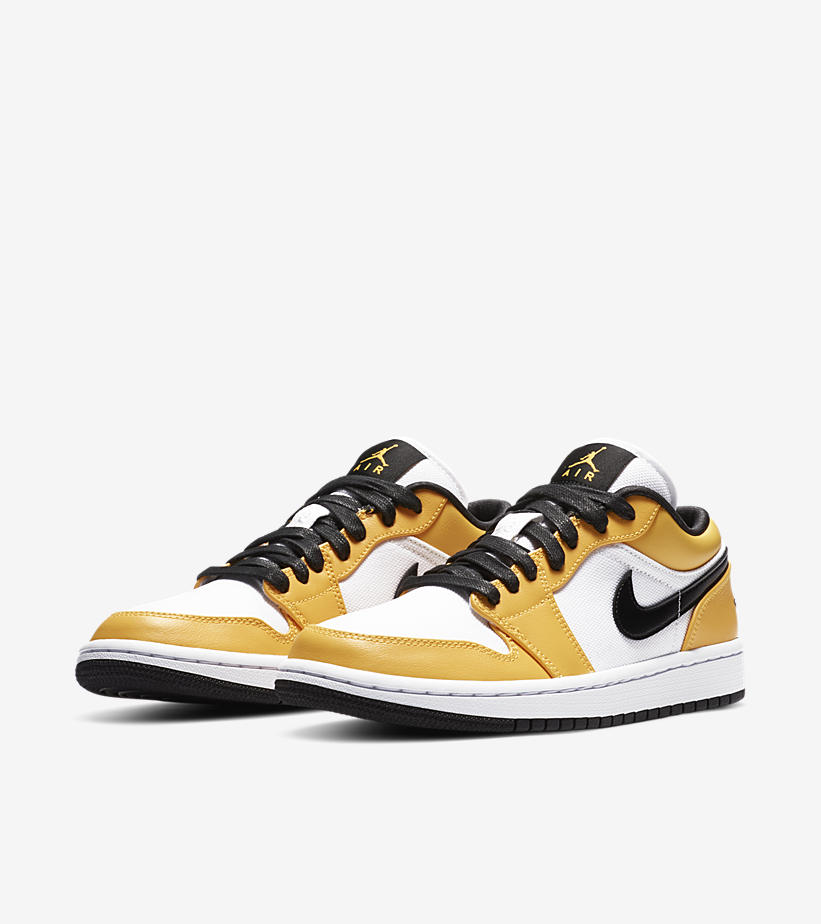SOLELINKS's tweet photo. Air Jordan 1 Low 'White/Yellow/Black' official images https://t.co/yRigIw0lQJ