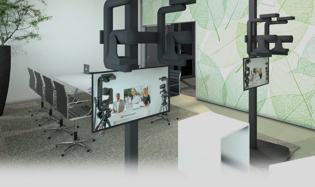 MobileViewpoint's tweet photo. Why not have your own live video production studio? In-house, or on location? Now you can!
Our partner @BuckdesignBV designs it, and will build it, complete with our #vPilot integrated. This means stressfree, #nocrewneeded, #automatedproduction for your company! https://t.co/J7hXyQknzx