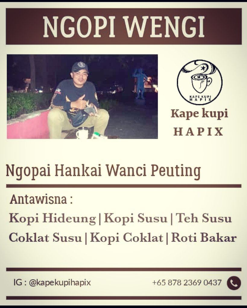nenasibaikhati's tweet photo. #kapekupihapix #ngopi #kopiaromabanceuy di handapan tangkal kau huni 
#kopi #kopijawabarat #kopiaroma #kopiaromabandung #kopihitam #ngopisore #ngopipagi #ngopisiang #ngopimalam #explorebandung #explorebdg #ngopidibdg #ngopidibandung #infobdg #infobandung #infongopi  #ngopidisini https://t.co/MVPmWoyA4P