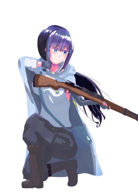 さっきの絵を友達に見てもらって、修正したのがこれ、結構キャラがはっきりしたようになった。やっぱり影って大事なんだな～ 
