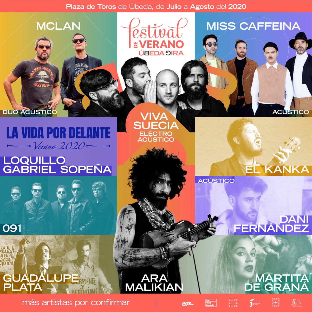 🎉FESTEJOS🎉| Se informa a la ciudadanía que hoy lunes, 29 de junio, comienzan a venderse las entradas del Festival de Verano de Úbeda 2020.

🎟PUNTOS DE VENTA🎟:
- Hospital de Santiago: 20:00 a 21:00 horas.
- consiguetuentrada.com