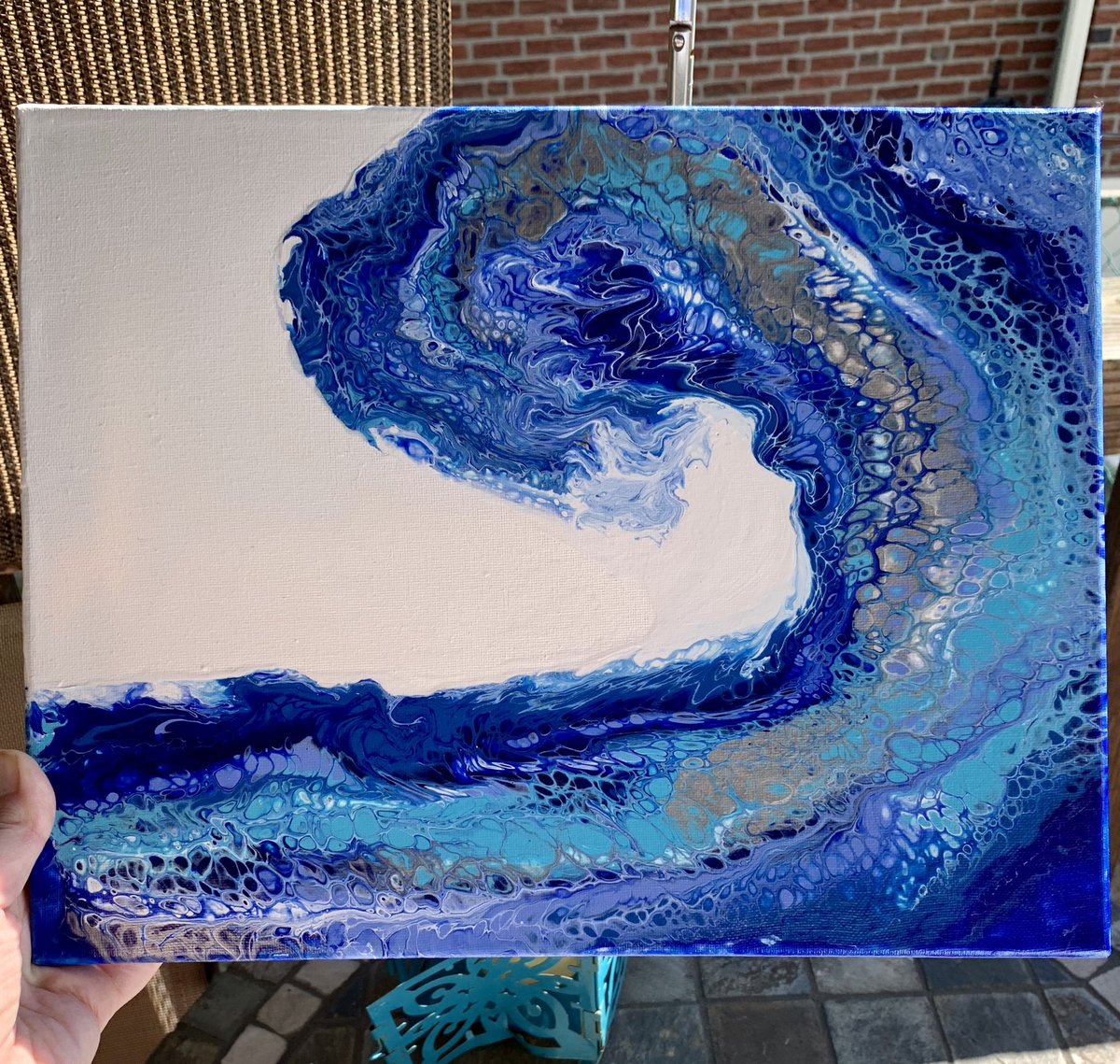 ValLovell7's tweet photo. I will be having a 4th of July sale starting on Thursday, July 2nd! 
Check out some of the very Holiday themed pours! All available on my website or DM me for purchase    😊🎨🖼💥🌊🇺🇸

Please RT

#MondayMotivation #4thofJuly #abstractart #acrylic #pourart #abstract #fluidart #art https://t.co/udaOmJrksR