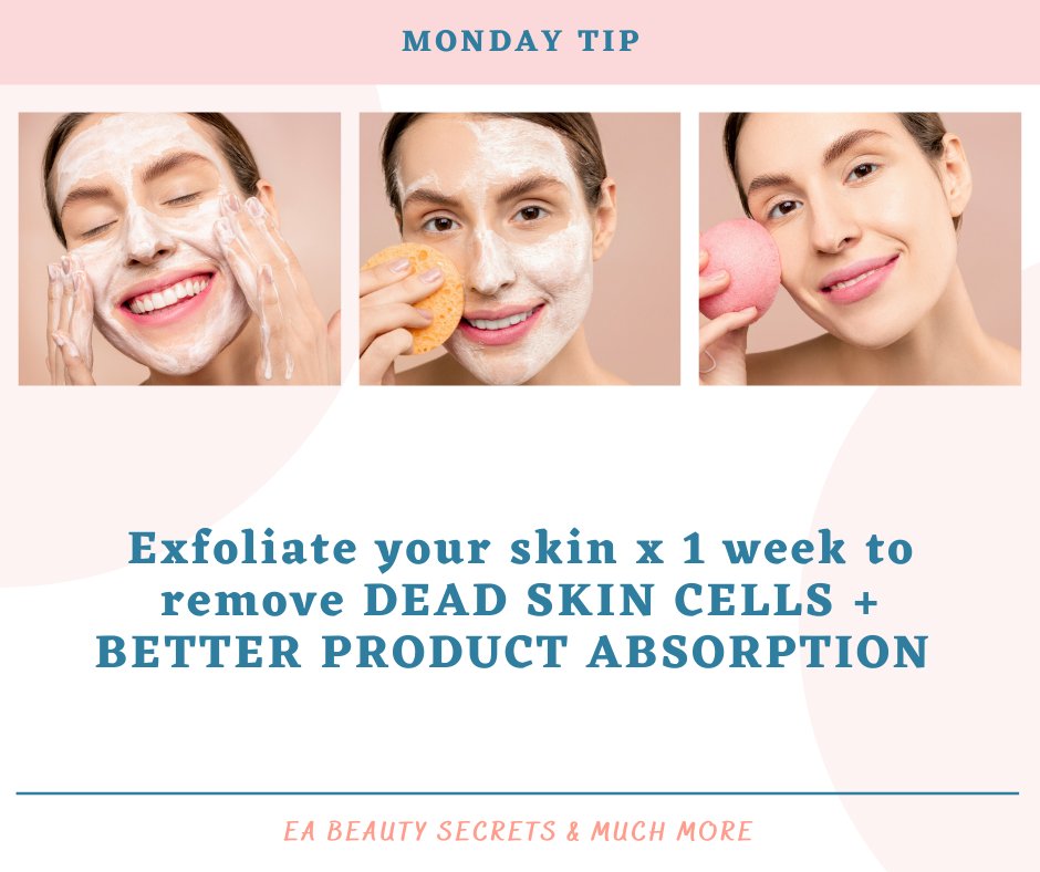 jenyassecrets's tweet photo. Happy Monday Beautiful People! 

𝐌𝐨𝐧𝐝𝐚𝐲 𝐁𝐞𝐚𝐮𝐭𝐲 𝐓𝐢𝐩 👇

#skincare #mondaytip #beautytips #Beautyroutine #selfcare #selflove #beautiful #BeautyRoom #Newbury #Thatcham #Berkshire #bodycare #MondayMotivation #Berkshirebusiness https://t.co/f3vSTP9p8F