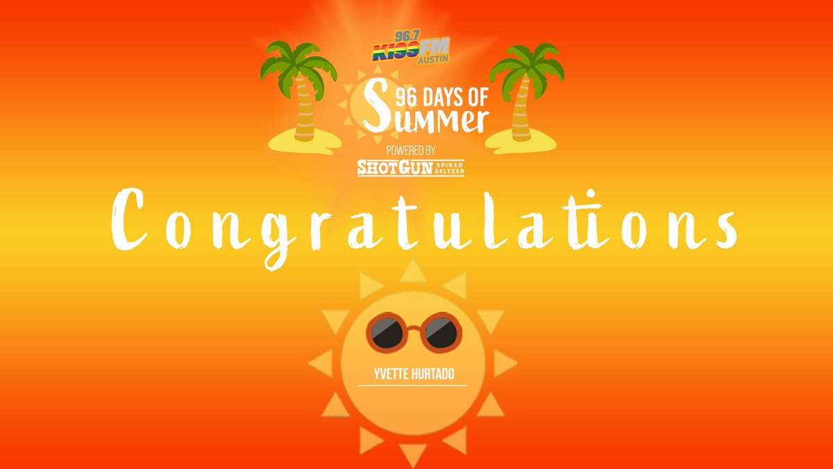 967kissfm's tweet photo. Let's keep celebrating the #96daysofsummer ! Enter 96 Days of Summer Giveaway powered by @shotgunseltzer at https://t.co/rhXkbxoX4T ! https://t.co/BGcJ5IjIZ2