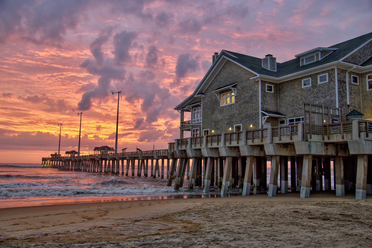 Doesn’t look like I’ll get to #travel to <a href="/theouterbanks/">The Outer Banks</a> this summer for the first time in years, so sharing a #sunrise as I reminisce. #MondayMorning #StormHour