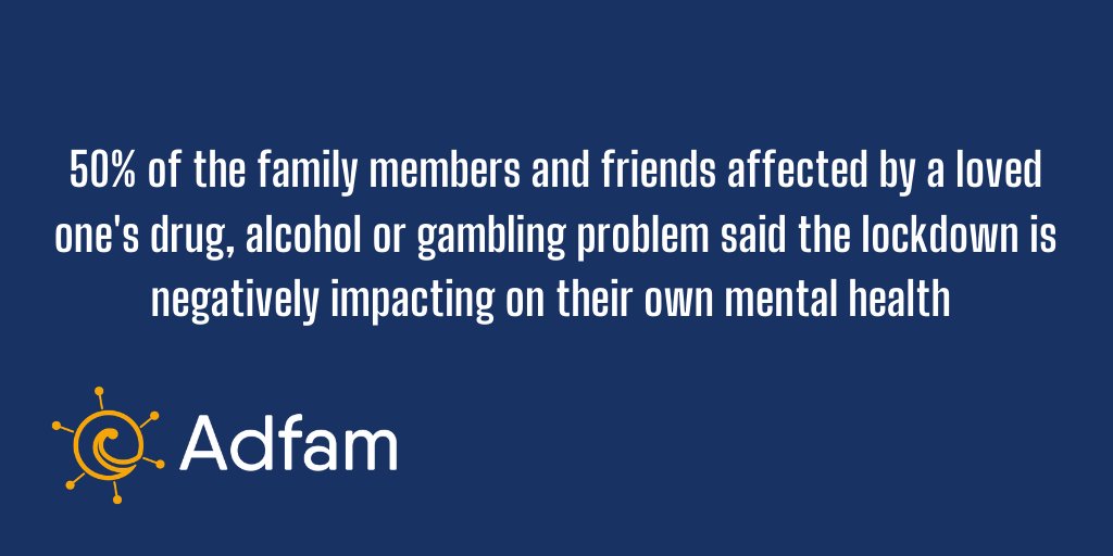 AdfamUK's tweet photo. We have just launched our new report, Families in Lockdown, detailing the effects of #lockdown on the family and friends of people with a drug, alcohol or gambling problem.  Download the Full report here: https://t.co/GEy89y5n8B https://t.co/b4uFKIQ8SM