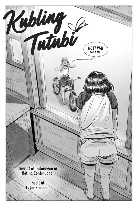 Sharing the short komik I submitted to the LGBTQ+ issue of Kommunity last year! I made it with @PrinsipeNgPoot and I'm very proud of our little tutubebi. It's a sweet, nostalgic komik about summer and what makes it special. (1/2) 
