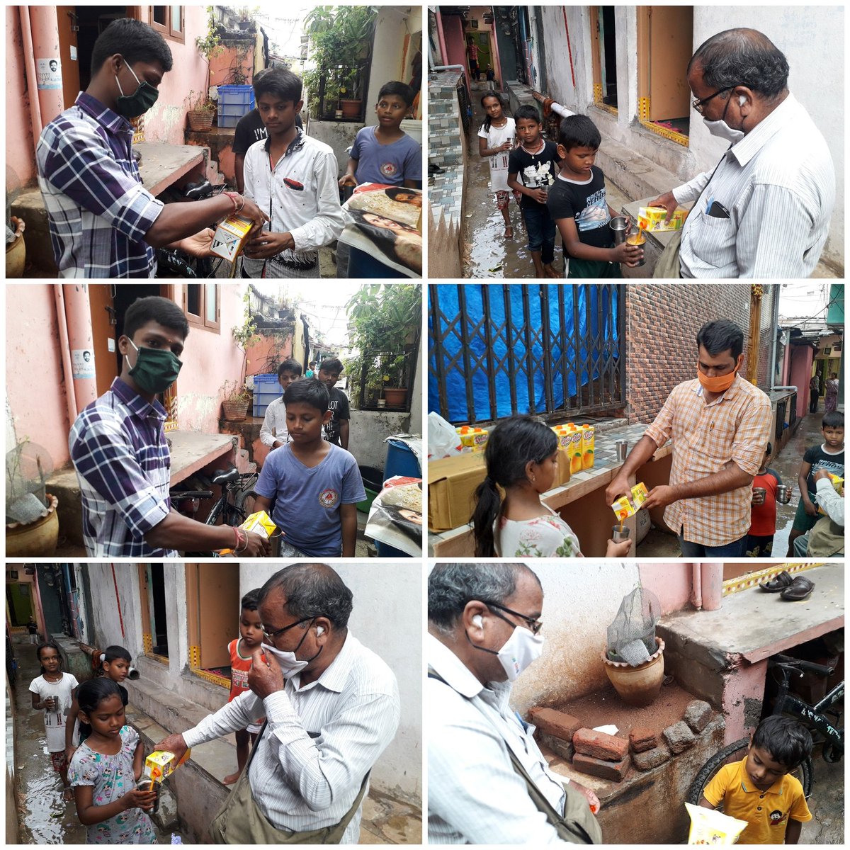 NethajiNareshK's tweet photo. Distributed #DaburReal #FruitJuice to kids in #NagamayaKunta #VidhyaNagar
#SevaBasthi(slum) by #SevaBharathi #Barkathpura bhag.

#99DayServiceInLockDown
#sevabharathitg

#GlobalIndiaFoundation and #NaveenPath Organisation
#NaveenJindalBJP 
#Spokesperson 
#DelhiBJP https://t.co/KPOWzYJZEi