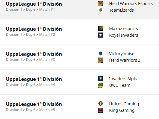 ¡Estos son los enfrentamientos de la 6ª jornada!
