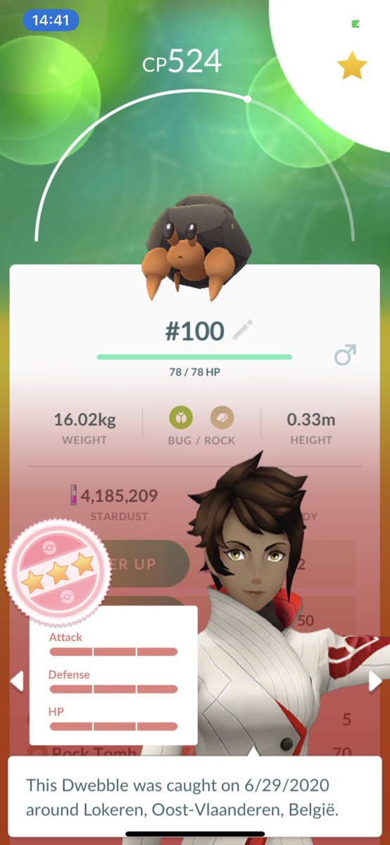 R3plac3R75's tweet image. Hundo #Dwebble out of research 🥳

#PokemonGO