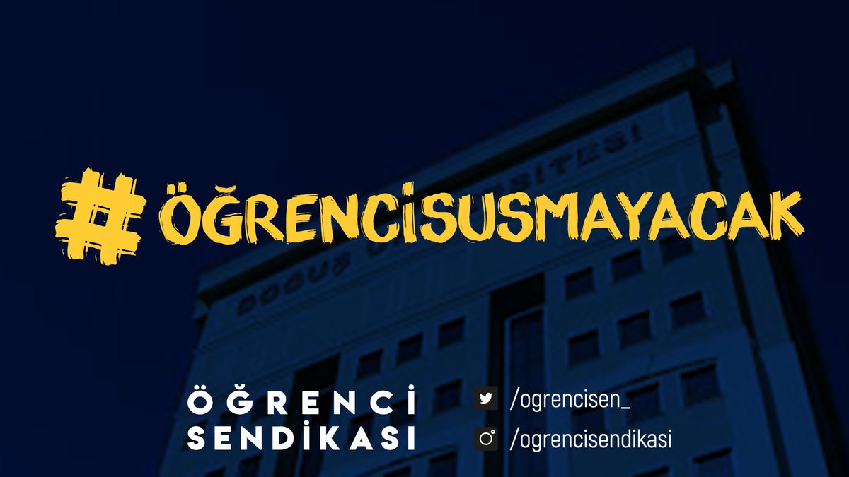 Doğuş Üniversitesi (<a href="/DogusUniv/">Doğuş Üniversitesi (DOU)</a>) öğrencileri, ücretlerle ilgili taleplerinin kabul edilmesini istiyor. 

Sesimiz duyulsun, salgın mağduriyete dönüşmesin! #ÖğrenciSusmayacak