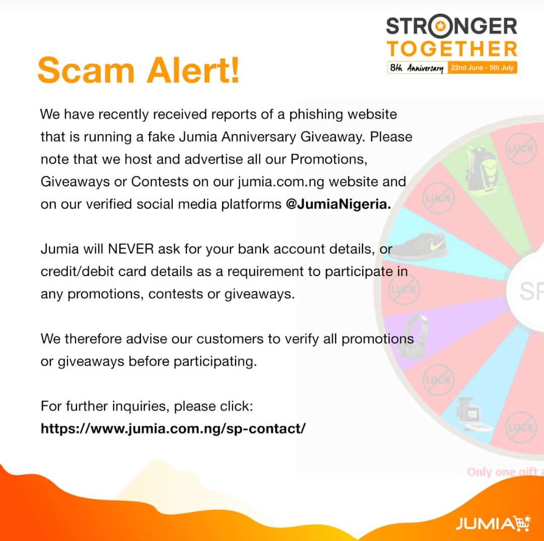 james_agbaje01's tweet image. Scam Alert!
Please read the details in the advert.

#avoidscam #jumia2020 #Alert #Awareness #PreTachaTitanANNIV #Monday #JumiaAnniversary8