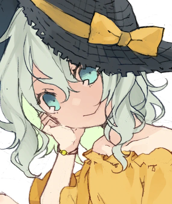 #リプ来たキャラの私服アレンジ描く
01古明地こいし 
