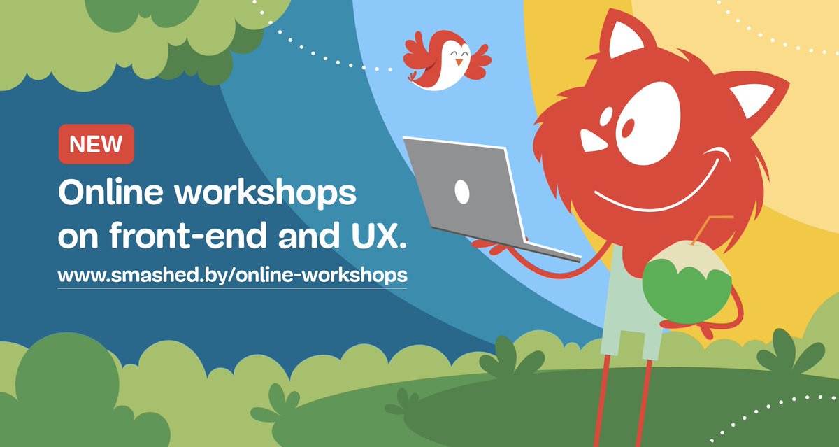 Wishing you a good week ahead! Have you seen our online workshops? They aim to give the same experience and access to experts that you would have in an in-person workshop, without needing to leave your desk or couch. Overview of all workshops ↓ smashingconf.com/online-worksho…