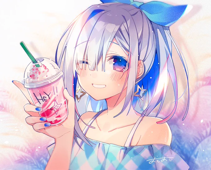 配信で描いたやつをびゃびゃっと加筆した
#かなたーと #おしかな 