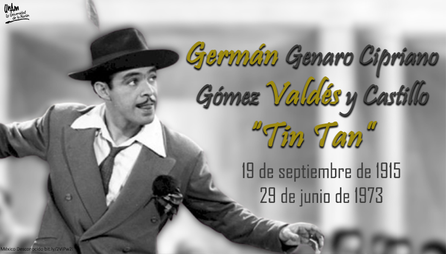 #MásAlláDeCOVID #UnDíaComoHoy de 1973 murió Germán Valdés "Tin Tan&quo...