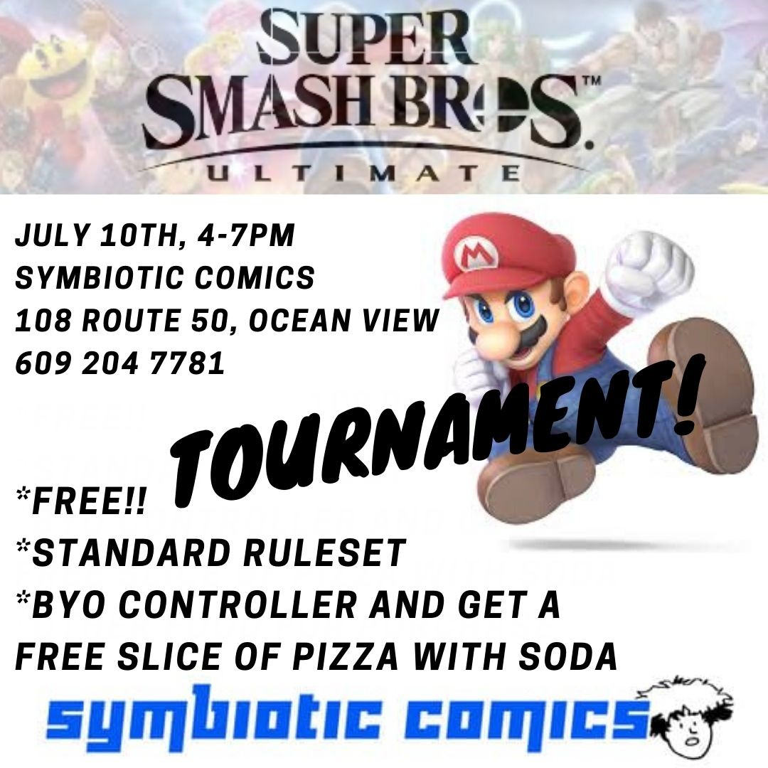 SMASH BROS TOURNAMENT JULY 10TH!! Tell your friends! We have 12 spots open right now. Call or text to reserve a spot-609 204 7781 
#supersmashbrosultimate #supersmashbros #smashbros #smashbrosultimate #mario #luigi #tournament #gaming #craftparty #diyparty