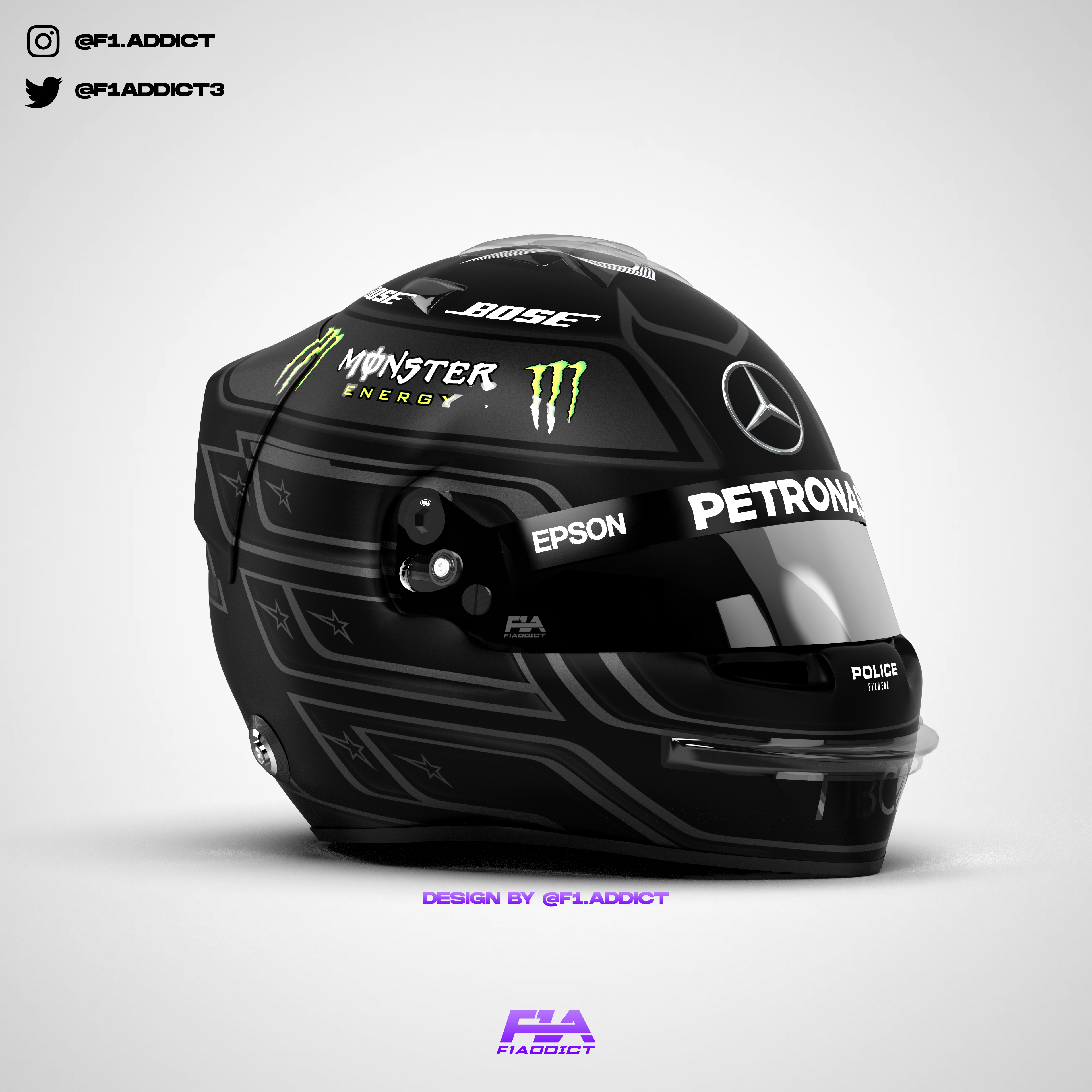 Hamilton black cheap helmet