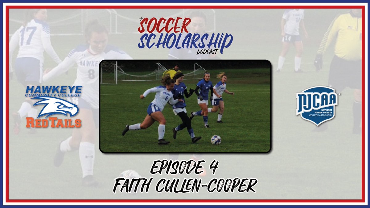 TheSoccerSchPod's tweet photo. ‼️ EPISODE 4 ‼️

On the next episode, we provided you with unique insight into the @NJCAA route. Former @gillsgirlsacad and current @HawkeyeRedTails student-athlete @faithcc_x discussed her journey so far #podcast #soccer #scholarship

👉🏻 https://t.co/PpA3rRlmqM https://t.co/jmgxLClOud