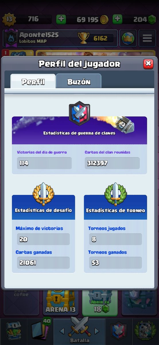 Busco equipo competitivo, se agradece RT
-20 wins en CRL
(Retomando el nvl)
<a href="/AyudaJugador/">Ayuda Jugador</a>