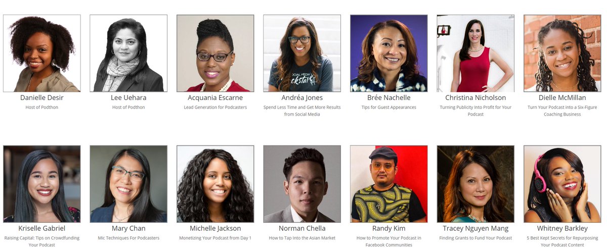 I'm beyond proud and excited about our diverse line up of speakers this year at Podthon! And the content is soooooo good. Grab your tickets and show your support for these talented podcasters. podthon.com/speakers-2020/