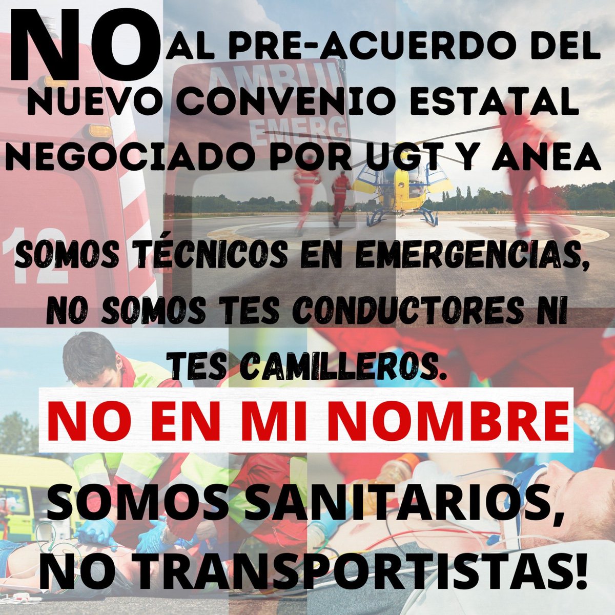 TES_PRECARIOS's tweet photo. Basta ya de Categorías inventadas y de menosprecio a la profesión.
13 años sin la categoría de #TES desde que se hizo oficial y 8 desde que es OBLIGATORIA
#NoEnMiNombre 
#TESVISIBLE 
#somossanitarios
#categoriaprofesionalya 
#tesenlucha 
#sinTESnohayambulancias
#TESpúblicosYA https://t.co/19IpiEGKAo