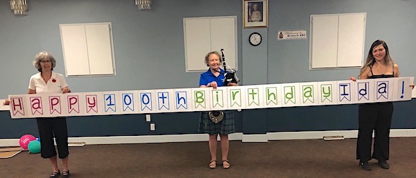 Veteran Ida Crocker, a nursing sister with the Royal Canadian Army Medical Corps, celebrates her 100th birthday today. Our Hospital/Home Visiting team leader, Daphne Pearson, set up a video shoot to send virtual hugs to the @prvhc_seniors resident.