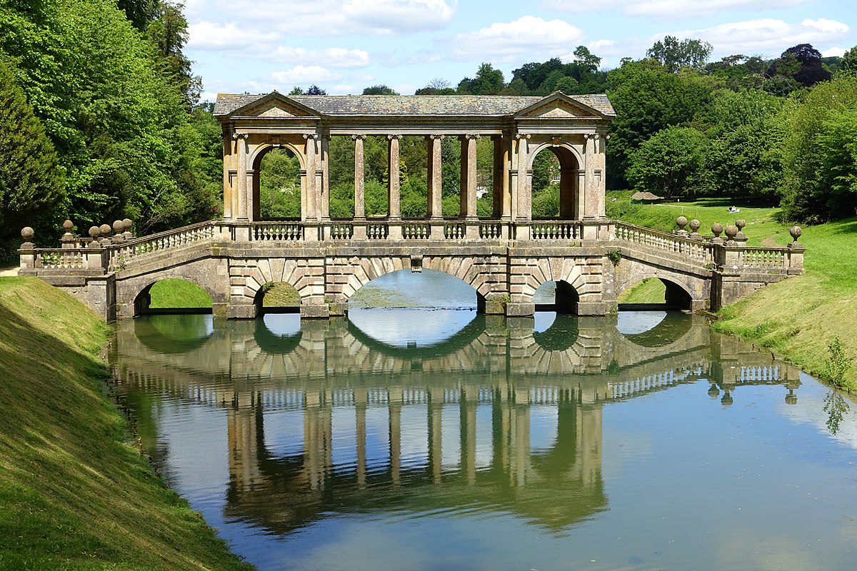 Tourists travelling in Britain + Europe would often inscribe their names, or initials, and the date of their visit onto the fabric of landmarks, from church doorways to ancient stone circles. Here's the famous Palladian bridge  @NTPriorPark, covered in 18th-c visitors’ graffiti 7/