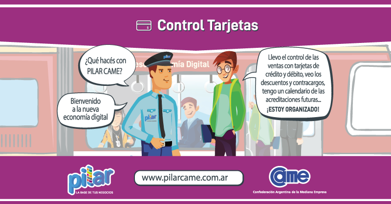 CamePilar's tweet photo. #Servicios
PILAR CAME te sigue acercando herramientas digitales: En este caso #ControlTarjetas te ayudará a que puedas llevar el control de las ventas con tarjetas de crédito y débito.

✔️ Descargá la app https://t.co/sGPbfKGxxq 
🖥️ https://t.co/8m5Q6F5oTi
@redcame @CamePilar https://t.co/4YrTqQoS5p
