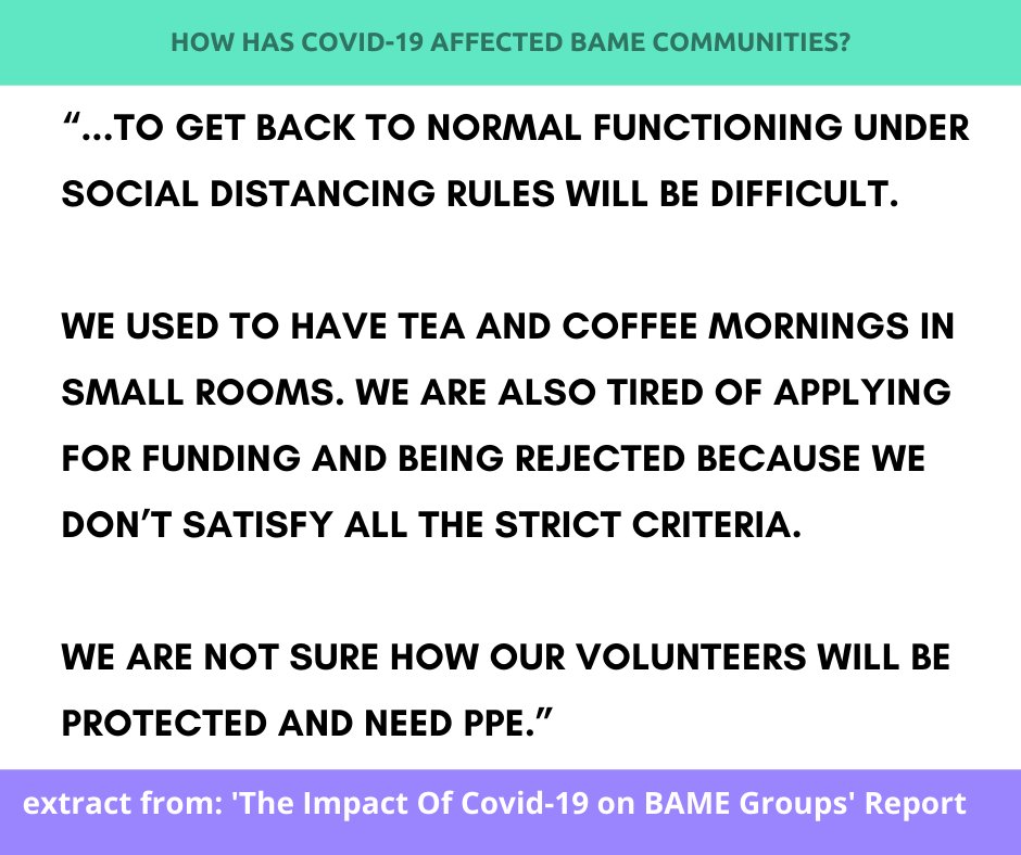 How has #COVID19 affected #BAME Communities preparations for the lifting of restrictions?

For more info on our COVID-19 impact report click the link below: 👇⬇️

thebha.org.uk/impact-of-covi… #bamereport #socialdistancing
