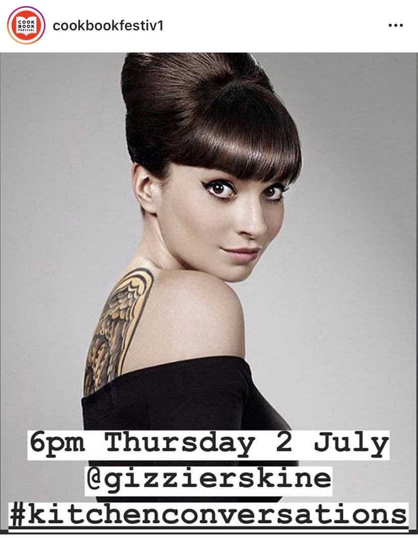 Delighted to announce @GizziErskine is joining us on #kitchenconversations July 2 6pm @instagram with @franwarde