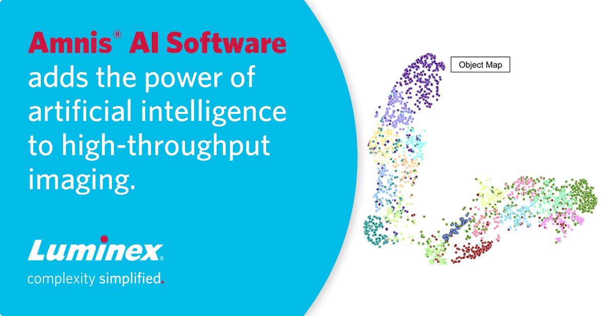 Luminex's tweet image. Amnis AI is a powerful new tool that uses computer-aided tagging of cell images and deep learning convolutional neural networks to create a unique analysis model of your experiment. #AI #ImageStream #Flowsight #Luminex #Biotechnology
Learn more at hubs.ly/H0rWnwG0