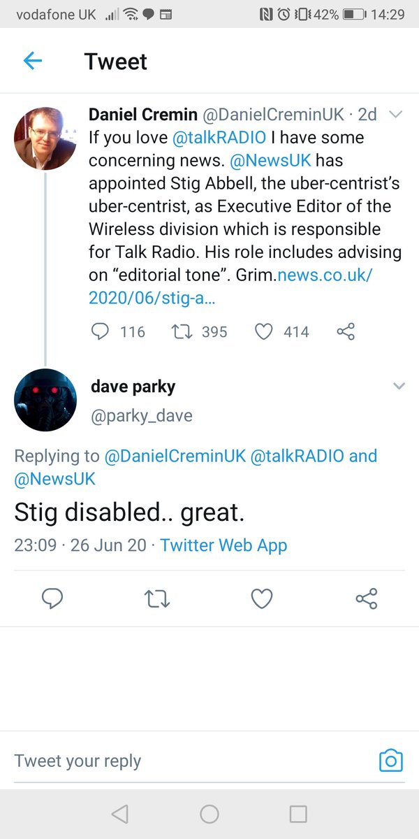 Everyday Racists*38. Ideally, I would not be exposing people in a thread like this; I would be engaging with them & trying to show them another way of thinking. Dave, I feel, would be immune to change on account of his innate nastiness. Exposure it is, then... (Reported,natch..)