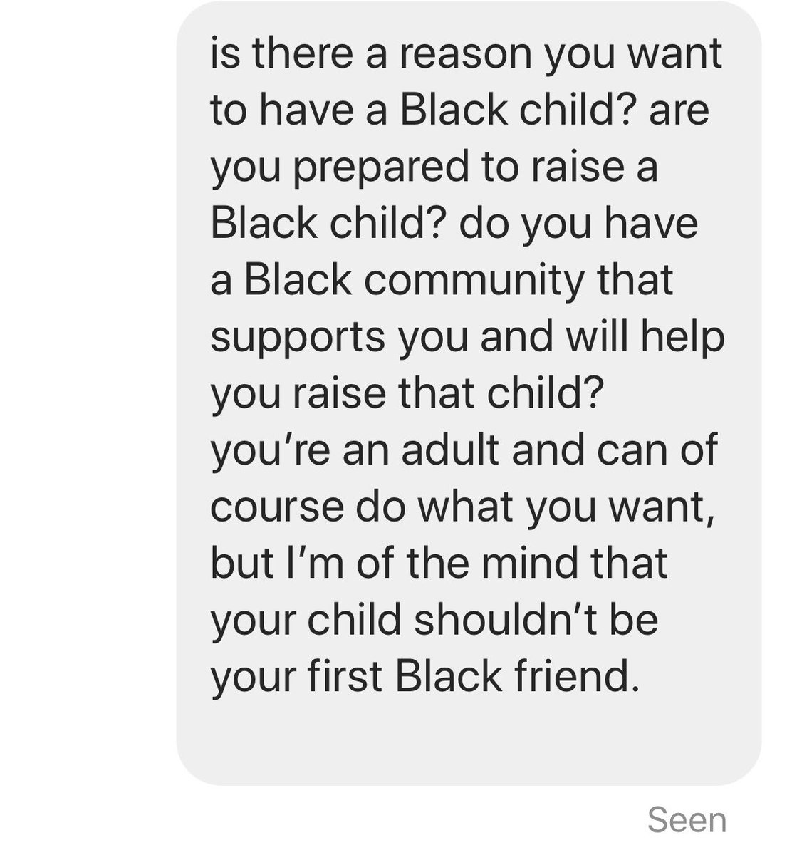 this question in my IG dms from a white woman considering a Black sperm donor for her & her partner & i just...