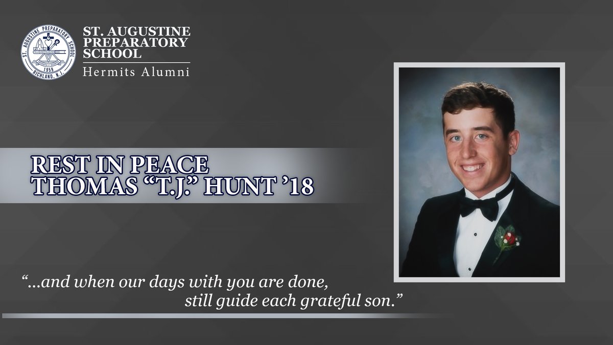 The hearts of the Brotherhood are heavy as we remember our Hermit Brother, Thomas "T.J." Hunt '18. 

We humbly offer our deepest condolences to the Hunt Family P'18'20 during this incredibly difficult time.