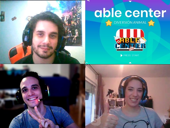 PoloDigitalMLG's tweet photo. Lorena, Sergio y Jorge son los tres jóvenes extremeños ganadores del primer concurso #DisabilitySeriousGame impulsado por @Fundacion_ONCE y Polo Digital. ¡Enhorabuena! 'Able Center’, diversión animal #seriousgame  #disability https://t.co/JZyMw24Cm0