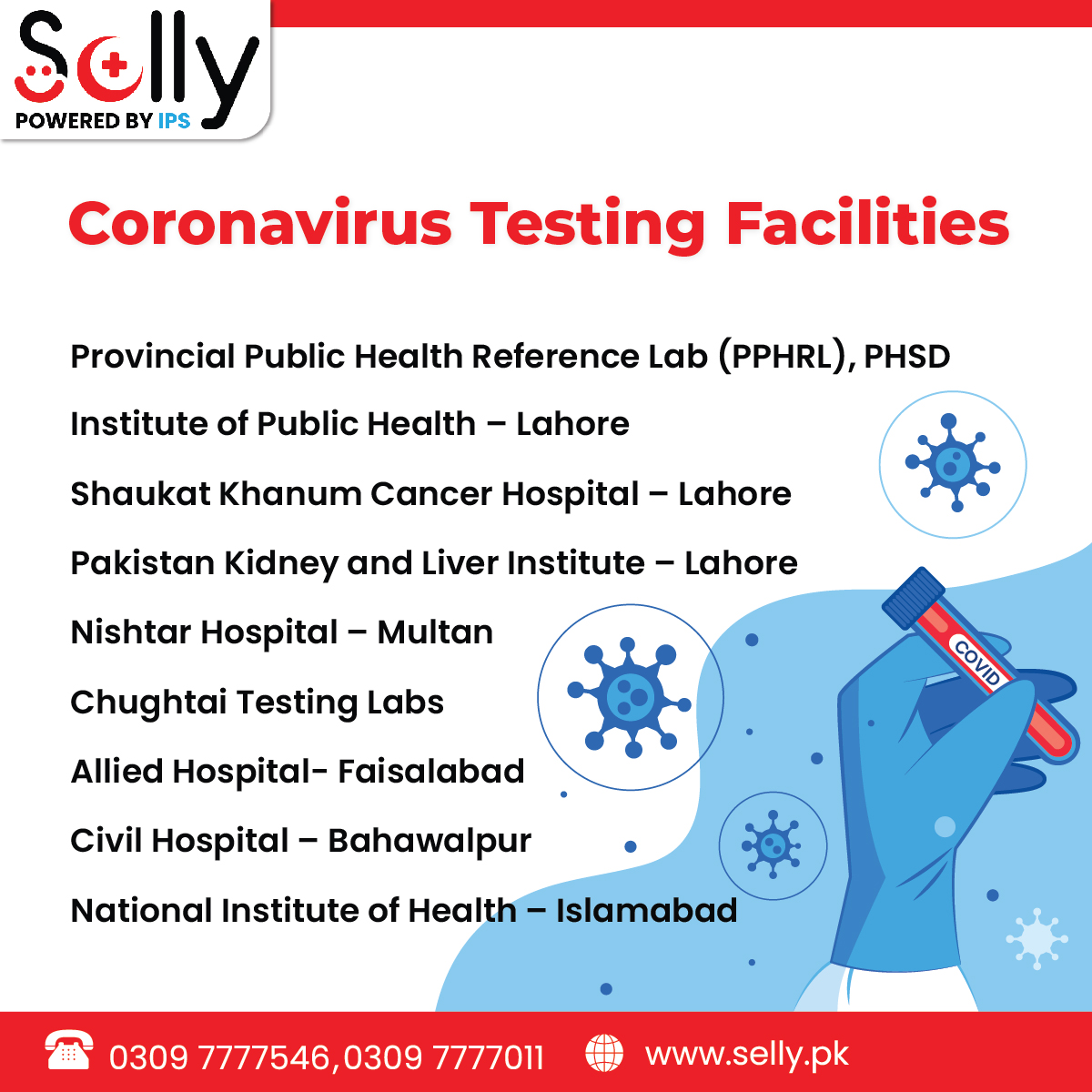 SellyPk's tweet photo. 1/2 However, if someone experiences COVID-19 symptoms, he/she should self-isolate and get checked by a doctor. We have compiled a list of testing facilities in Punjab where you can get tested.

#Coronavirus #Covid19 #coronakoharanahai #sellypk https://t.co/m7d9suDeNV