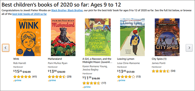 DoodlebugKRY's tweet photo. Look what's part of Amazon's Best Books of 2020 (so far)! A Girl, a Raccoon, and the Midnight Moon.  #mglit #middlegrade #mgkids #middlegradekids #readaloud #raccoons #libraries #NewYorkCity https://t.co/RDhOq5o3mF