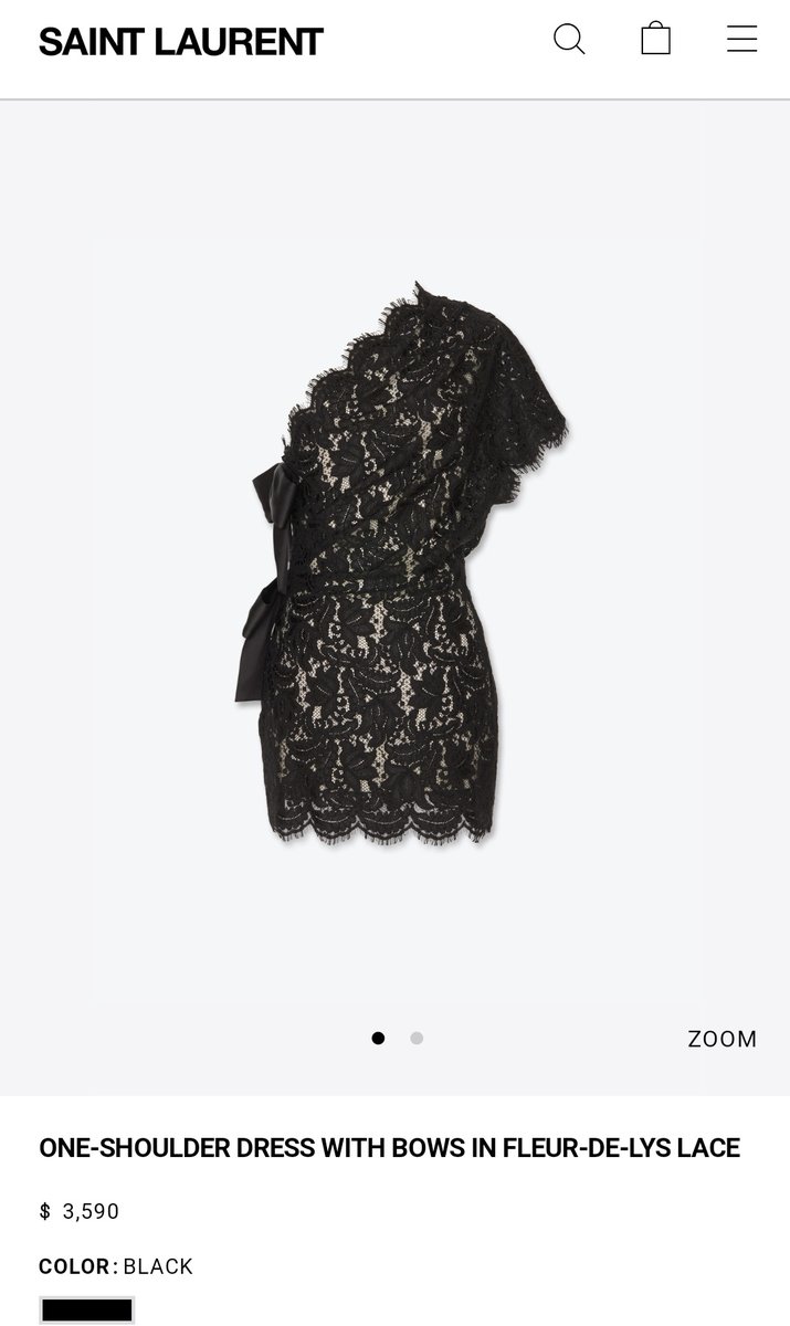 saint laurent one shoulder dress