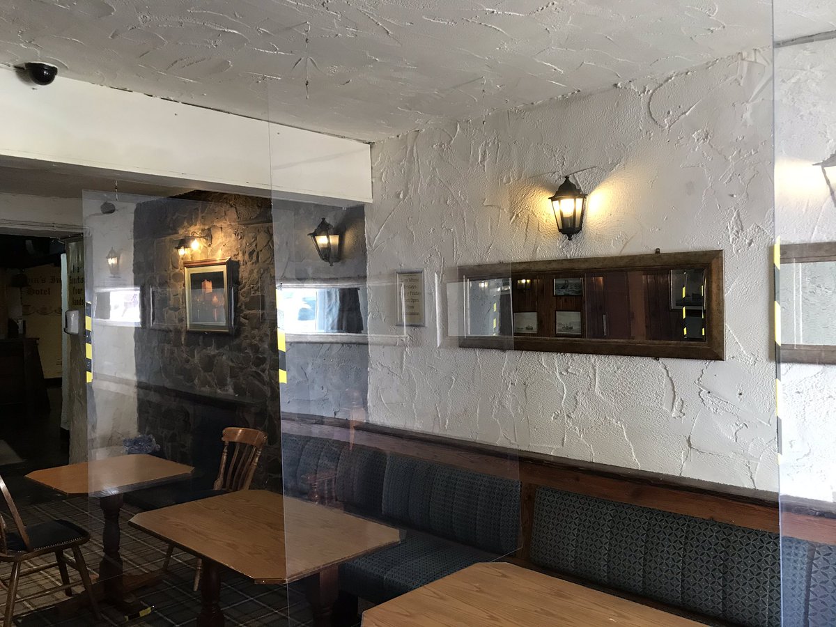 DobbinsInnHotel's tweet photo. Just a few areas that we are getting put into place #COVID19 #safetoopen #WelcomeBack #carrickfergus https://t.co/9HCeYmDdeD