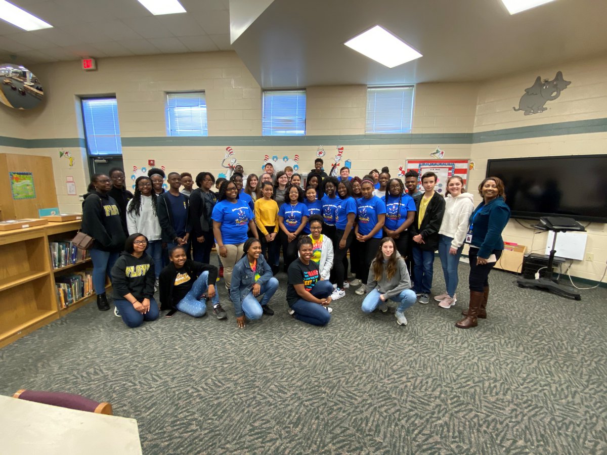 Looking back on the school year: In March, Goodwyn Middle Librarian Kindra Dunn and Floyd Middle Magnet English teacher Sallie Parks joined Garrett Elementary Librarian Alicia Glenn to promote reading among elementary and middle school students.
