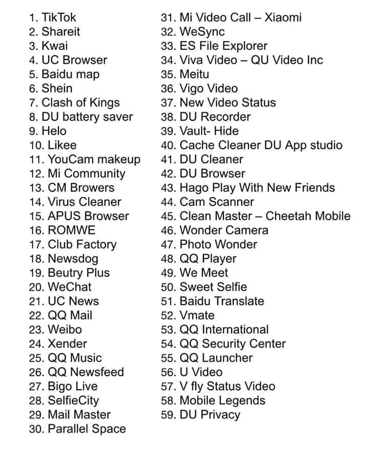 RIP Chinese apps. China will be rested in peace soon..  #chinaapp
#BoycottChineseProduct