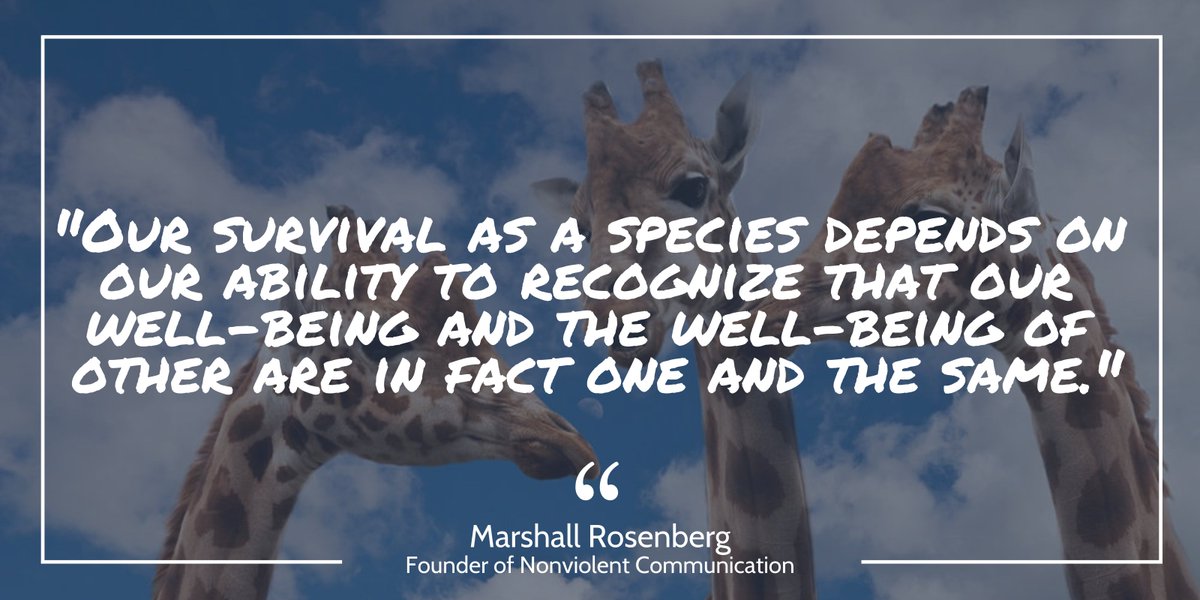 "Our survival as a species depends on our ability to recognize that our well-being and the well-being of others are in fact one and the same." - Marshall Rosenberg #Ombuds #NonViolentCommunication