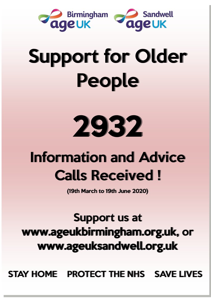 AgeUKSandwell's tweet photo. Thank you for your donations so far and to all our front line team members (both volunteers and staff!) We are turning you donations into action!
Support us today at:
https://t.co/kD4a9px04r
#Covid19UK #COVID19 #OlderPeople #HelpUsReachMore #HelpUsHelpThem https://t.co/kPFOviU7OZ