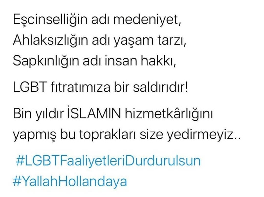 Zamanında bu pis zihniyeti denize döken dedelerimizin  kanıni taşiyamadiğimiz için mi içimizde rahatça gezer oldu bu lutun evlatları bunlara sessiz kalanlar da bunlarla eş değerdir İslam'ın haram kıldığı rezillgn karşısinda olmayan bu iğrençlige destektir Kıyamet yakın anlaşılan.