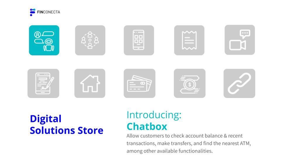 FinConecta's tweet photo. FinConecta’s Digital Solution Store: Feature of the day.

#DigitalTransformation #DigitalLeadership #FinConecta #OpenBanking #DigitalSolutions #OpenAPIs https://t.co/enpA6JQ7yg
