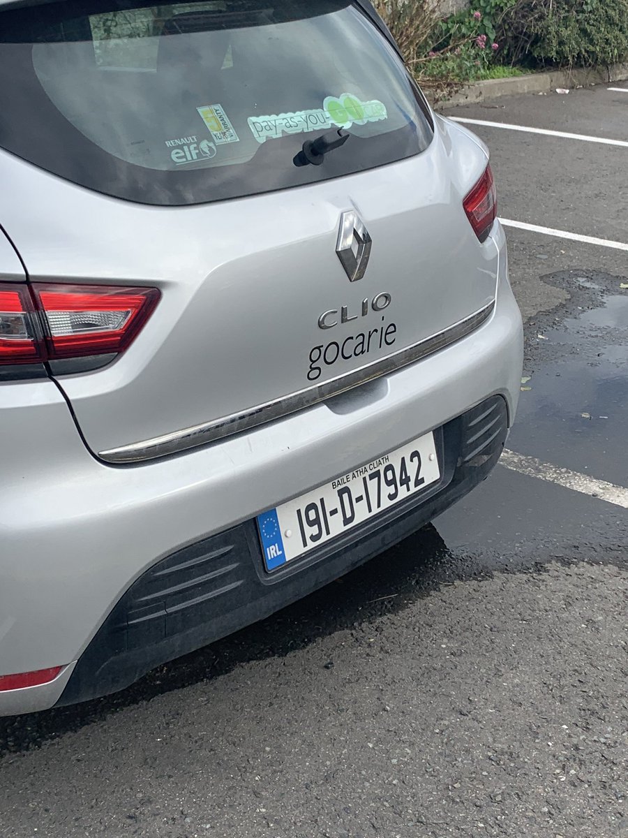 Gesaky's tweet photo. Hey @GoCarIreland, we cannot find any email address to alert you. This is parked at Sutton Dart Station asking for trouble. https://t.co/cACafsmgQV